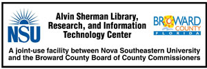 Find out more about Nova Southeastern University: Library website, hours, locations, catalog, Inter-Library Loan, Genealogy Information, etc